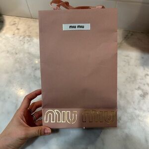 Miu Miu Shopping Bag with Blank Gift Letter
